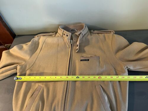 Vintage Members Only Mens Size 40 Wool Full Zip Bomber Jacket Camel Brown - Picture 8 of 12
