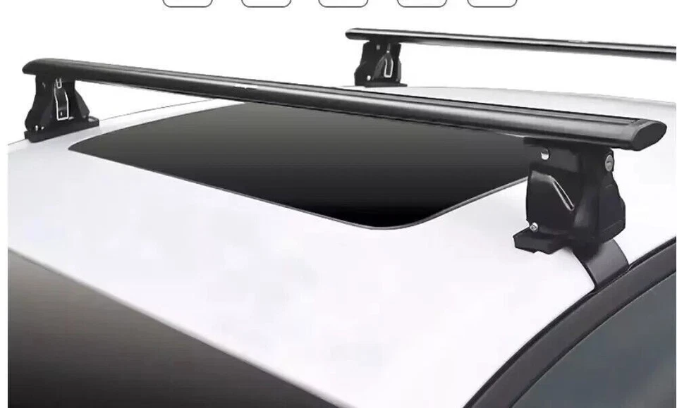 Cross Bar Fits for Lincoln MKX 2007-2015 Roof Rail Bar Lockable Cargo Bar - Image 4 of 4