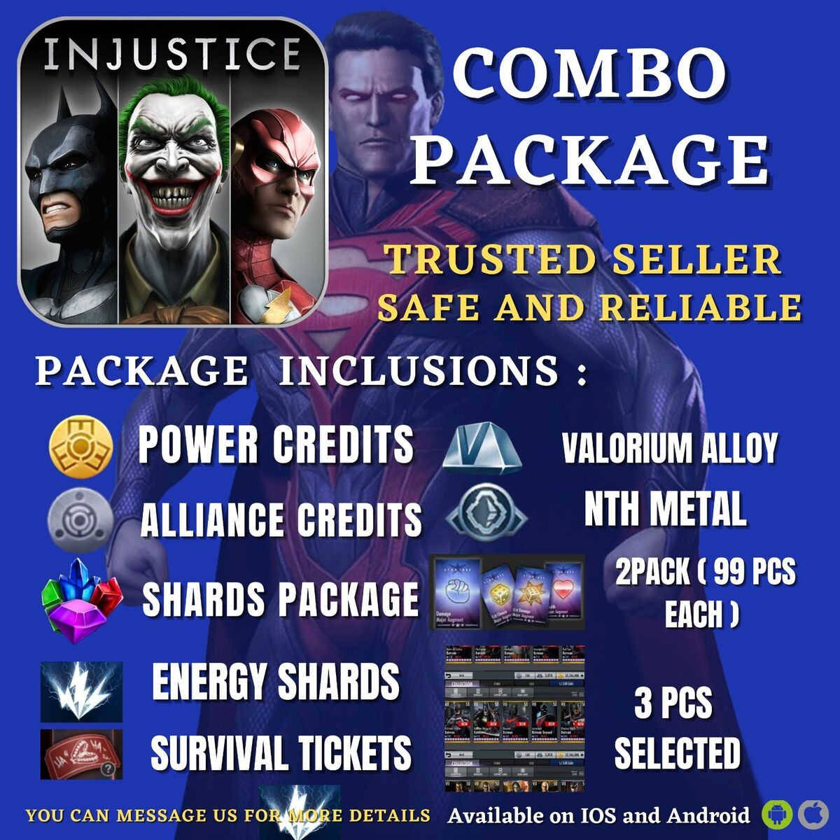 injustice gods among us (ANDROID / iOS) energy credits power