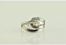 Sterling Silver Interlocking Love Knot Split Band Ring 925 Sz: 9