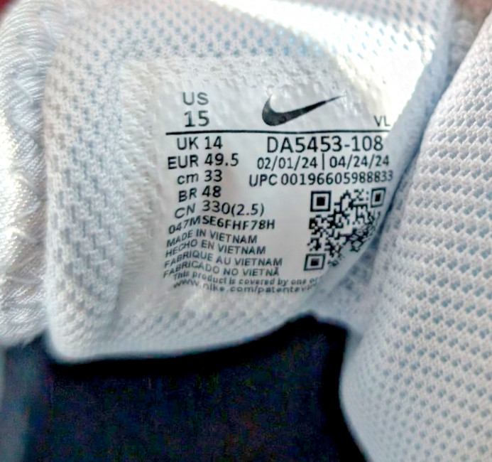 Nike Force Savage Pro 3 Football Cleats Men's Size 15 Lineman White DA5453-108