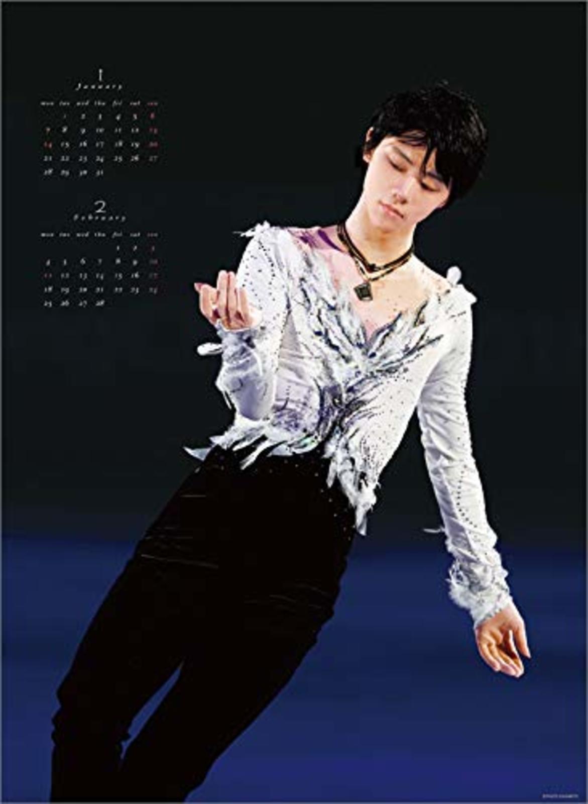 Thumbnail - Yuzuru Hanyu 2019 Kalender Wandhalterung A2 Cl-521 Japan F/s