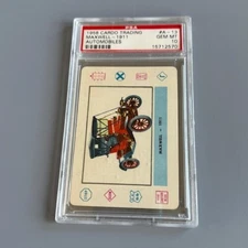 Vintage Cardo Trading Card 1958 Automobiles Cars PSA 10 GEM Mint Maxwell POP 1/1