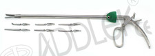 Laparoscopy 10mm Bulldog Clamp With 6 clips Instrument ISO MFG CERT CO ADDLER.