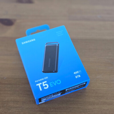 New 8TB Samsung T5 EVO Portable External SSD Black MU-PH8T0S USB-C