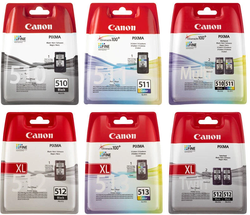 Cartouche Encre Canon 510 Noire – 9 Ml – Neuve
