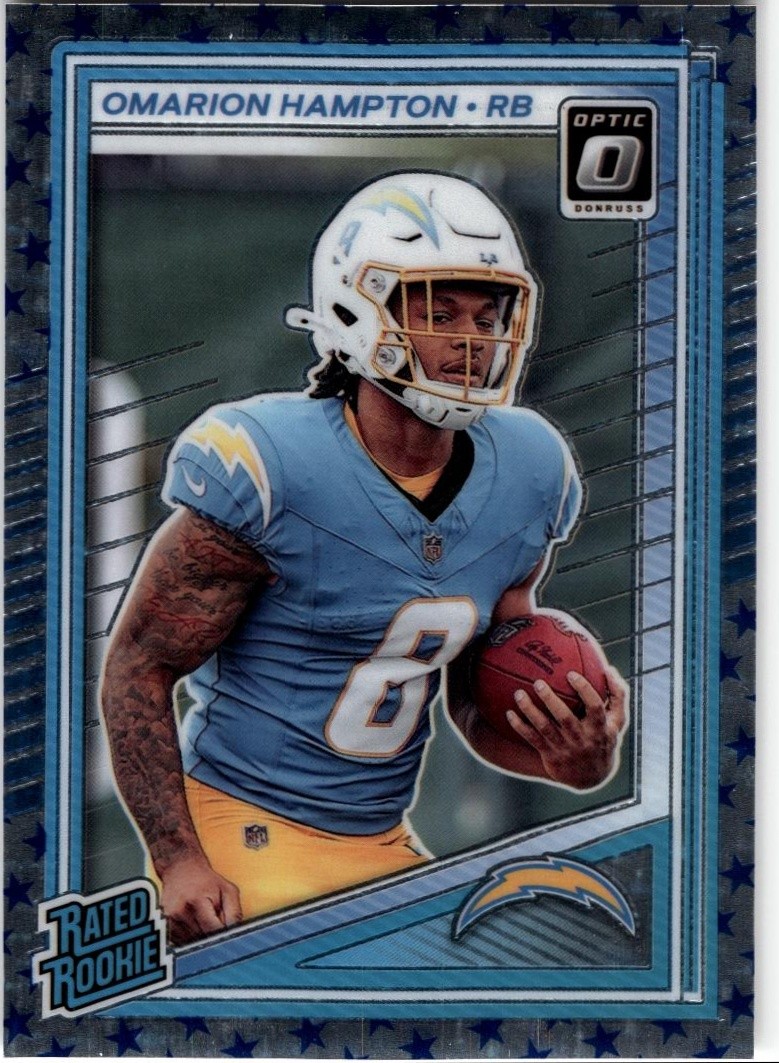 2025 Donruss Optic #212 Omarion Hampton Stars