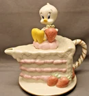 2007 LENOX LOONEY TUNES SERIES THE TWEETY TEA POT 24KT, NEW IN BOX c