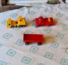 LOT Vintage Construction Toy Vehicles Cars Matchbox Fire Engine Crane Truck MORE