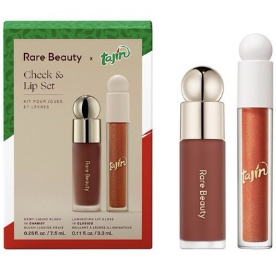 NEW Rare Beauty x Tajín Cheek & Lip Set (Chamoy Blush, Clásico Lip Gloss)