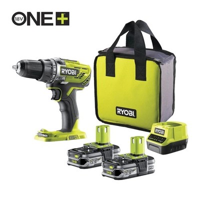 RYOBI 18 V ONE+ Akku-Bohrschrauber inkl. 2 x 1,5 Ah Akku und Ladegerät NEU OVP