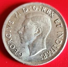 1939 CANADA Canadian Centre Block in Ottwa George VI Silver Dollar Coin KM#38