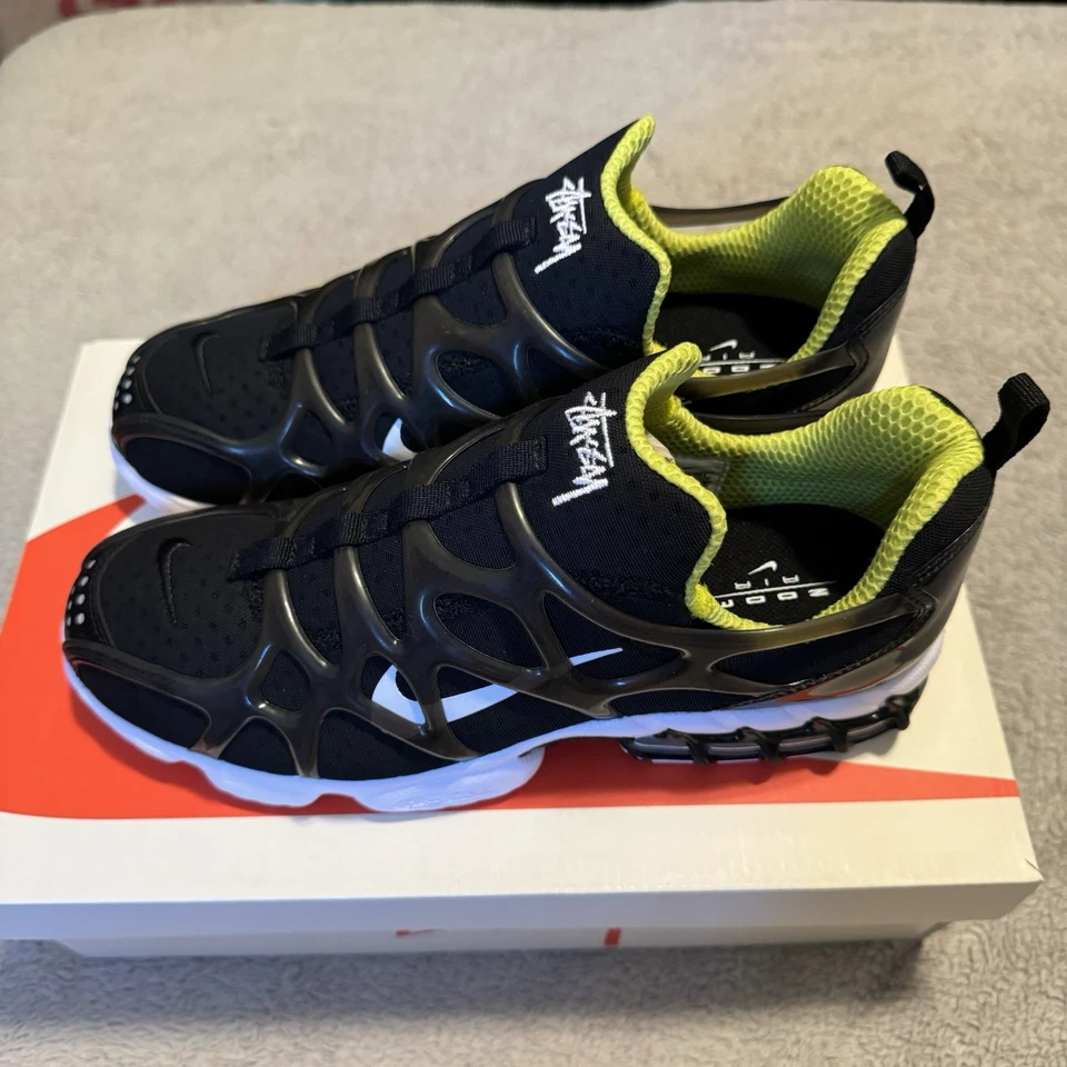 Nike Stussy x Air Zoom Spiridon Kukini Black-CJ9918-001 Size 8 NEW in Box - Image 3 of 4