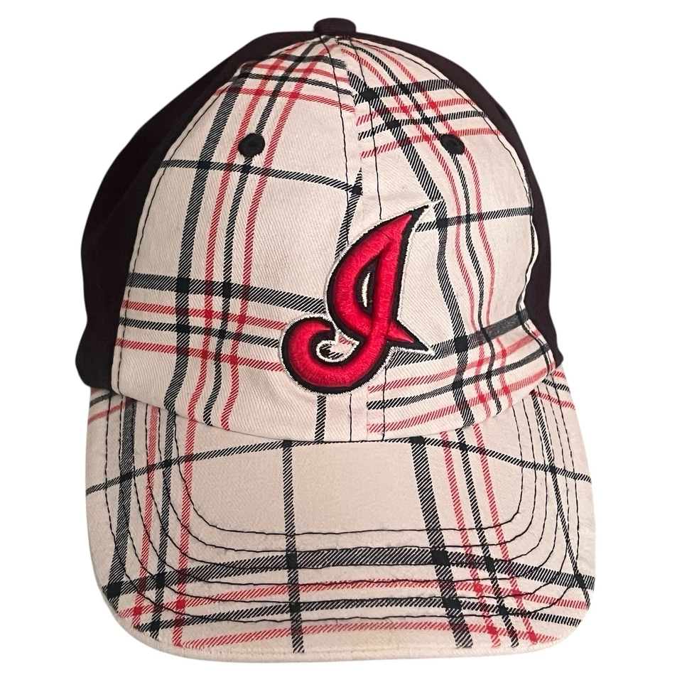 Sombrero a Cuadros Marca Cleveland Indians 47 Ajuste Elástico MLB Mercancía Genuina Adulto Foto 3 de 4