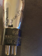 Used RCA Radiotron Vacuum Tube UX-226 Tested 850 w/ 725 MInimum Hickok 539C