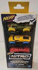 New Nerf Nitro Foam Cars 3-Pack - 1 BOX