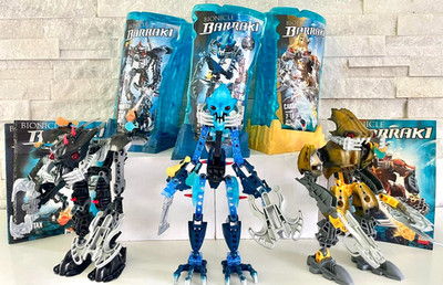 Bionicle Barraki: 8916 , 8918 , 8919  w/2 Squids + Canisters & Manuals