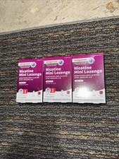 3 Walgreens 20 Nicotine Mini Lozenge 4mg Cherry Ice 60 9/26 3/27 Comp Nicorette