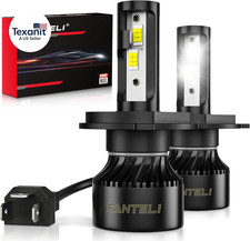 H4 9003 HB2 LED Bulbs 6500K 40000LM IP68 Pack of 2