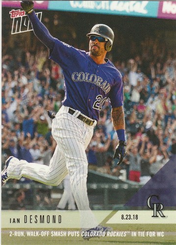 2018 Topps Now 633 Ian Desmond