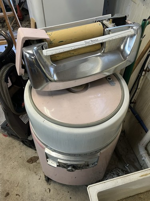 #ad #ad Kenmore Visi Matic Vintage Top Loading Wringer Washing Machine Pink Enamel 1950s $300.00