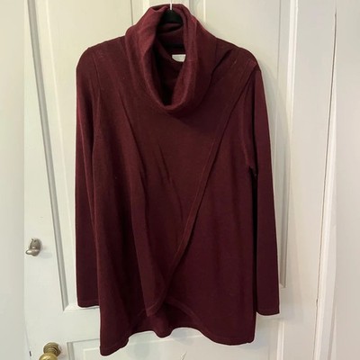 NWT Mom s the Word Ripe Lausanne Cozy Maroon Sweater Size M MSRP $95
