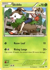 Skiddo 16/162 : Common Mint/Near Mint Pokemon Card : XY08: BREAKthrough