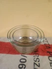 Anchor Hocking Set Of 3 Clear Glass Nesting Mixing Bowls 1qt, 1.5qt, 2.5qt