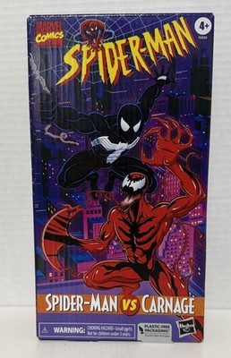 Marvel Legends VHS Packaging 6'' Spider-Man Symbiote Carnage Comics 2-Pack 