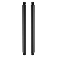 4" Metal Extension Rod, 2Pcs 1/4"-20 Male to Male Thread Tripod Tube Black
