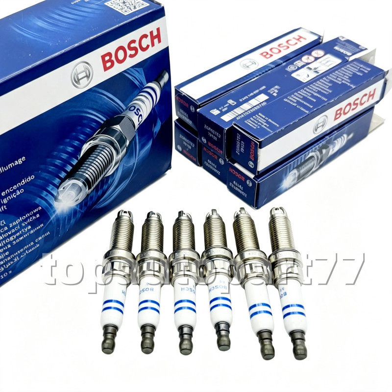 6pcs Bosch ZGR6STE2 Spark Plugs Fit BMW E60 E90 E92 E93 135i 335i 535i