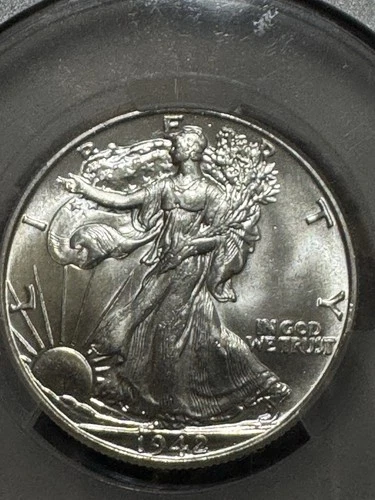 1942 Walking Liberty Half, CACG MS64, Free shipping
