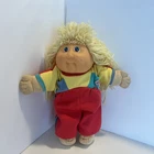 1987 Cabbage Patch Toddler Kids Doll Blonde Hair Blue Eyes OG Outfit VTG RARE!