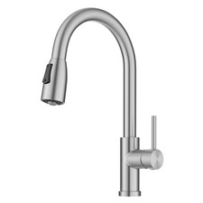 Kraus KPF-1626 Coda 1.8 GPM 1 Hole Kitchen Faucet - Stainless Steel