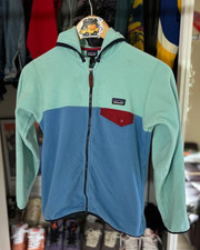 Patagonia Fleece Jacket Youth Medium 10 Outdoor Hooded Gorpcore Camping Athletic