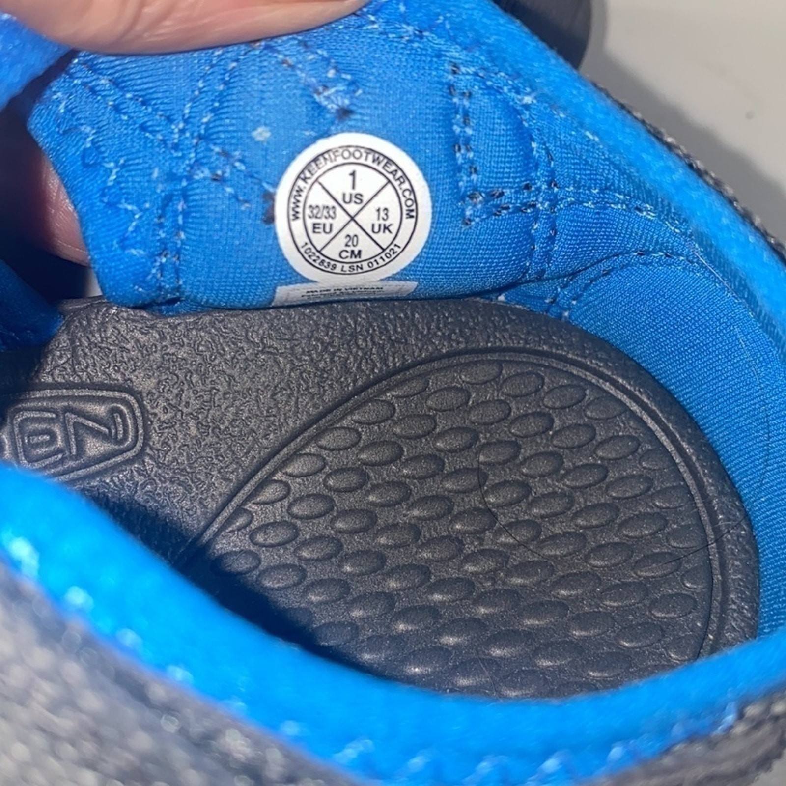 Scarpa acqua da trekking Keen Newport h2 blu e grigia