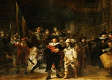Rembrandt Wall Art Poster - The Night Watch Classic Print Home Decor