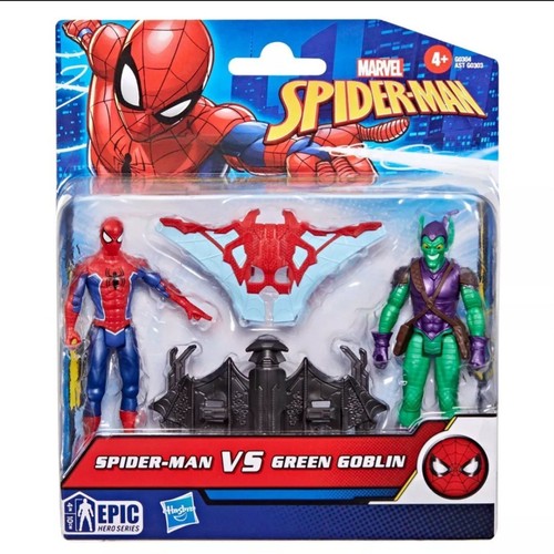 Marvel Epic Hero Series Spider-Man vs Green Goblin 4" Action Figures 2024 NEW - Picture 2 of 3