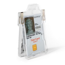 Identity Stronghold Secure Badge Holder Classic, Clear