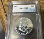1958 Franklin Half Dollar 50C Proof Silver ICG PR 67 4075330326