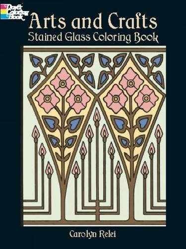 Arts and Crafts Stained Glass - Paperback, by Carolyn Relei - Acceptable n
