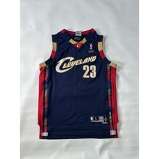 Reebok Cleveland Cavaliers LeBron James 23 Basketball Jersey Youth L Navy Red