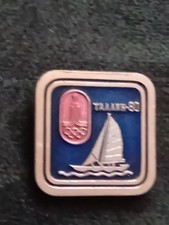Vintage Moscow 1980 Olympics Sailing pin Badge