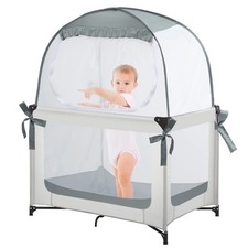 L RUNNZER Baby Pack N Play Tent, Safety Tent to Keep Baby from Climbing Out, ...