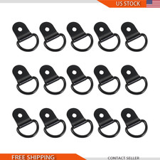 Black D Ring Tie Down Anchors 15-piece Set Rv Car Truck Boat Trailer Cargo Black D Ring Tie Down Anchors 15-piece Set Rv Car Truck Boat Trailer Cargo