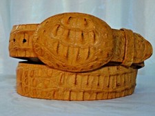 HANDMADE LOS ALTOS GENUINE AUTHENTIC BUTTERCUP CROCODILE WESTERN COWBOY BELT