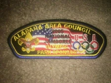 Boy Scout Alapaha Area Olympic USA Sponsor BLU Council JSP 2005 Jamboree Patch