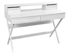 SCRIVANIA TAVOLO PORTA PC Scrittoio Ufficio Studio Salvaspazio BIANCO 120*50*h95