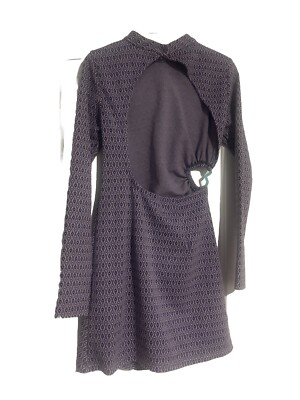 strapless open back dress Open Back Jacquard Mini Dress