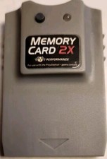 Performance Memory Card 2X for Sony Playstation PS1 Retro Gaming Vintage Psone